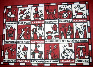 It's what made Pamplona famous and made a T-shirt company out of Kukuxumusu. Of the 18 San Fermin panels, two feature bulls. Their nads are pretty notional, but I assure you that where there's a bull there's a set of testes.
